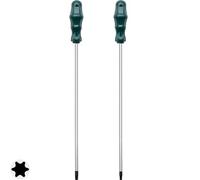 Jeu de tournevis Torx extra-longs T15 T20, Fixinus tournevis Torx de sécurité magnétiques et tournevis en étoile avec trou, longueur 300 mm
