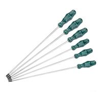 Jeu de tournevis Torx professionnel extra long pour tournevis Torx T10 pour embout de tournevis, pointe magnétique pour acier CR-V pour réparation d'espace étroit (pour t25)