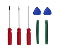 Jeu de tournevis Torx T6 T8H T10H avec 2 spudgers en nylon, 75 mm - Kit d'outils de réparation pour manette PS3, PS4, PS5, Xbox One, Xbox 360 et console