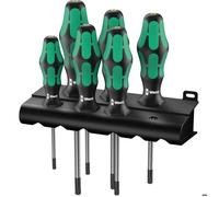 Wera Jeu de tournevis 367/6 BO TORX Sécurité Kraftform TX10/15/20/25/30/40 6 pièces
