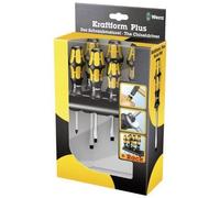 Jeu de tournevis WERA 932/6 - Tête fendue/PH - Manche trimatière - 6 pièces