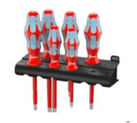 Wera Jeu de tournevis 3165 i/6 VDE – 6 pièces pour vis à fente et Pozidriv