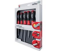 Jeu de tournevis Wiha SoftFinish® à fente/Phillips/Pozidriv, 6 pces (302 HK6 01)
