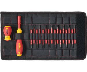 Jeu de tournevis Wiha VDE 1 set vis à fente, cruciforme Phillips, Pozidriv, plus/moins, TORX, hexagonal