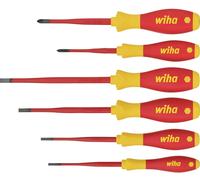 Wiha Jeu de tournevis VDE 6 pièces vis à fente et cruciforme Phillips