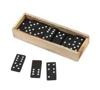 Jeu de train classique - Collection Double Six Tile - Sac de transport en bois massif - Activité de tableau familial traditionnel polyvalente pour adultes, , stratégie, réflexion, repos, fête