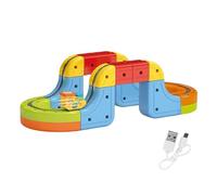 Jeu de Train de Jouets - Voie magnétique éducative Montage Faites-Le Vous-même, 18 pièces Set de Train pour, pour Amis, Noël, Vacances,