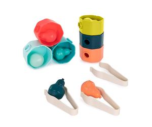 Jeu de tri avec pinces et troncs vert TU