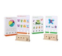 Jeu De Tri Des Couleurs - Interactif Parent-Enfant,Cartes En Papier Pour L'Assortiment Des Couleurs Et Formes | Pour Maison Salle De Classe Voyage Maternelle Garçons Filles Préscolaires Trajets En
