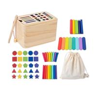 Jeu de tri pour enfant - Jeu de développement sensoriel - Jouet en bois avec couleurs sensorielles - Jeu éducatif et d'attribution pour et filles à partir de 6 mois