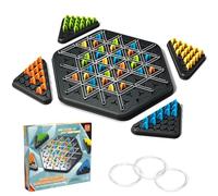 Jeu De Triangle en Chaîne, Échecs Triangulaires en Chaîne Interactifs, Jeu d'échecs Triangulaire, Partie avec des élastiques Triangle pour Les Enfants Cadeaux de Noël