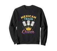 Jeu de tuiles Mexicain Train Queen Domino Player Dominos Lover Sweatshirt