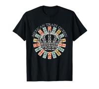 Jeu de tuiles Mexicain Train Queen Domino Player Dominos Lover T-Shirt