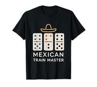 Jeu de tuiles pour Amateurs de Dominos Maître du Train Mexicain T-Shirt