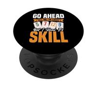 Jeu de tuiles Rummikub Player I Am Lucky King Rummikub PopSockets PopGrip Adhésif