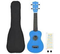 Jeu de Ukulélé Soprano avec Sac pour Enfants Bois Clair 23" Instrument vidaXL