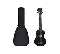 vidaXL Jeu de ukulélé soprano avec sac pour enfants Noir 23""