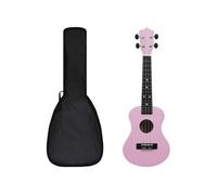 Jeu de ukulélé soprano avec sac pour enfants Rose 23 Rose