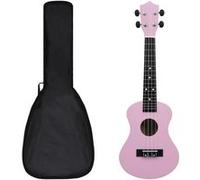 Jeu de ukulélé soprano avec sac pour enfants Rose 23 Rose