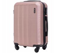 Jeu de valises WINGS HARRIER S/M/L - ABS rigide - 4 roulettes à 360° - serrure à combinaison - Bagages de voyage légers à roulettes, Rose, S, Mallette