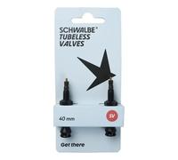 Jeu de valve de pneu tubeless aluminium Schwalbe Noir