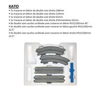 Jeu de variante V14, intérieur double voie ovale, Unitrack - KATO 20-873 - N 1/1