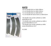 Jeu de variante V17, piste ovale à double voie sur dalle, Unitrack - KATO 20-877
