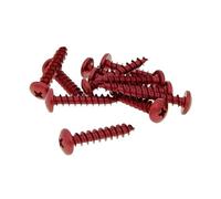 Jeu de vis 12 pièces Revêtement Rouge - 6 x 30