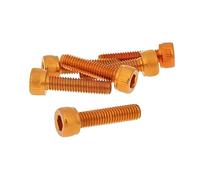 Jeu de vis 6 pans Creux en Aluminium Orange - M5 x 20