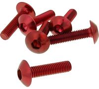 Jeu de vis 6 pièces carénage rouge - M5x20