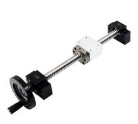 Jeu De Vis À Billes, SFU 2005 2010 2505 2510 Longueur 500 Mm 1000 Mm Guides Linéaires + BF/BK12 + Boîtier D'écrou À Bille, Accessoires D'imprimante 3D For Pièces CNC, 1 Jeu (Color : 2005, Size : 500