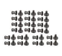 Jeu de vis à tête ronde en cuivre 20 pièces clous décoratifs pour vêtements punk accessoires de mode bricolage bracelets en cuir sacs chaussures ceintures or argent bronze couleur (Tête de moine