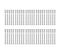 Jeu de vis de 4 mm de qualité industrielle Vis nickelées Facile à installer Fixations pour fixation de poignée Parfait pour la maison ou le bureau