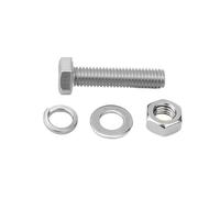 Jeu de vis et d'écrous hexagonaux en acier inoxydable M6 M8 M10 316, rondelle étendue combinaison(40mm(8PCS),M10)