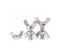 Jeu de vis et écrous papillon en acier inoxydable 304, serrés à la main, plusieurs tailles M3 M4 M5 M6(5set M3x30)