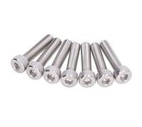 Jeu de vis M4x0.7mm, vis à tête cylindrique à six pans creux en acier galvanisé haute résistance taille standard pour le traitement des pièces(2800-0004-0018)