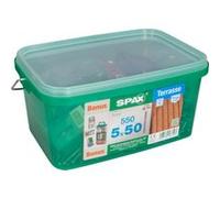 Jeu de vis pour terrasse Spax 5x50mm - 550 pièces