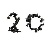 Jeu de vis Torx avec clips de fixation cache moteur (40 pièces au total) pour capot de moteur VW Audi - Pièce n° N90775001 et 867809966
