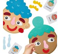 Jeu de visage amusant - Jouet d'apprentissage social, visages amusants émotionnels | Kit de visages socio-émotionnels de haut niveau, jeu multijoueur, kit d'émot