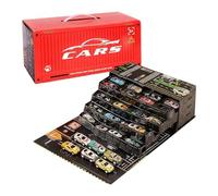 Jeu De Voiture À Tirer Arrière - 48 Mini Véhicules De Course | Voiture Alimentée par Embrayage Mental, Conteneur, Camion, Jouet, Tirer en Retour, Jouets Moulés sous Pression pour, Maison