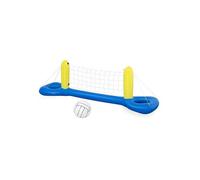 Jeu de volley gonflable et flottant pour piscine 244 x 64 cm - Filet et ballon - Jouet sport aquatique, eau -