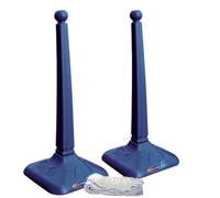 Jeu De Volley Pieds Lestés + 7m De Filet Bleu