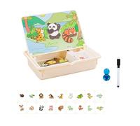 Jeu De Voyage à Habiller avec Puzzles MagnéTiques, Puzzles MagnéTiques à Habiller à Faire Soi-MêMe, RéUtilisables, Exerce La Coordination œIl-Main - Stimule La CréAtivité Et L'Imagination (D)