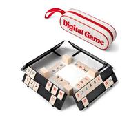 Jeu de voyage compact Rommé avec sac, jeu de société classique Rummy à