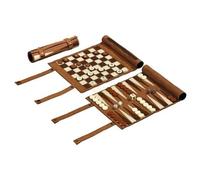 Jeu De Voyage - Échecs - Backgammon Et Dames - Roulable