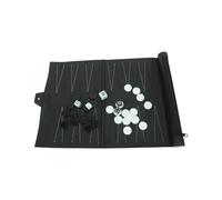 Jeu De Voyage Portable De Backgammon, Ensemble D'?chiquier Pliable En Cuir Pu, Jeu ?ducatif Pour Enfants 37x25cm