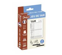 Jeu de yam avec bloc de feuilles et crayons