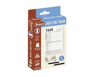 Jeu de Yam JeuJura avec Dés, Bloc de Feuilles et Crayons - Idéal pour Enfants