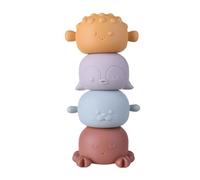 Jeu d'eau pour bébé - 4 pièces - Doux - Jeu d'empilage Flottant - Jouets de Bain pour , , Piscine, Maison, Jeu d'eau, Fille, Fils et Filles