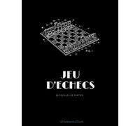 Jeu d'échecs: 50 feuilles de partie. Une double page par partie, 80 coups, une grille et une section notes pour tout noter, analyser et progresser! Pratique, élégant et légèrement rétro!